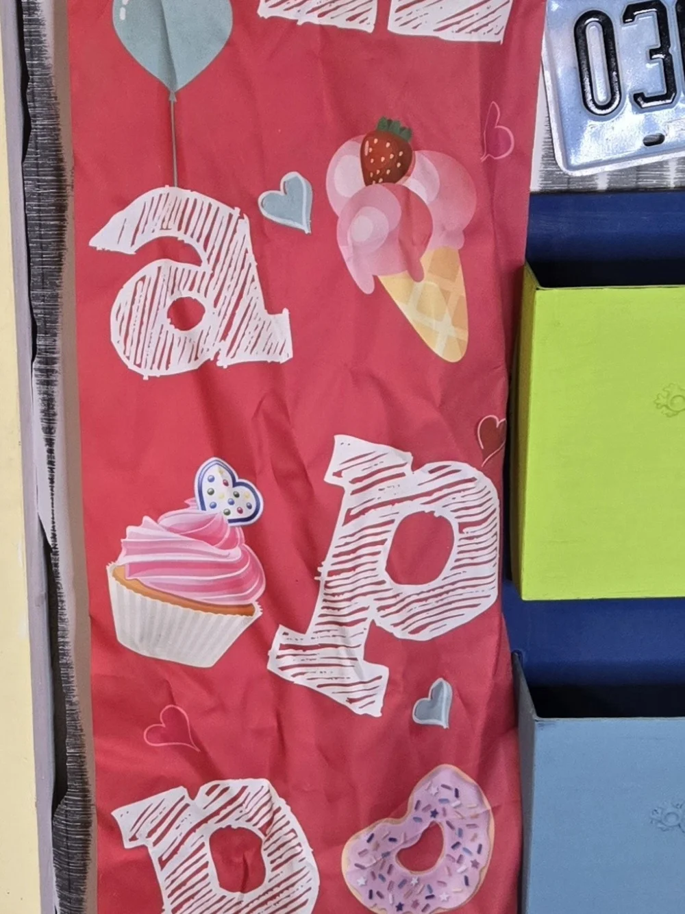 valentines day decorated hallway school